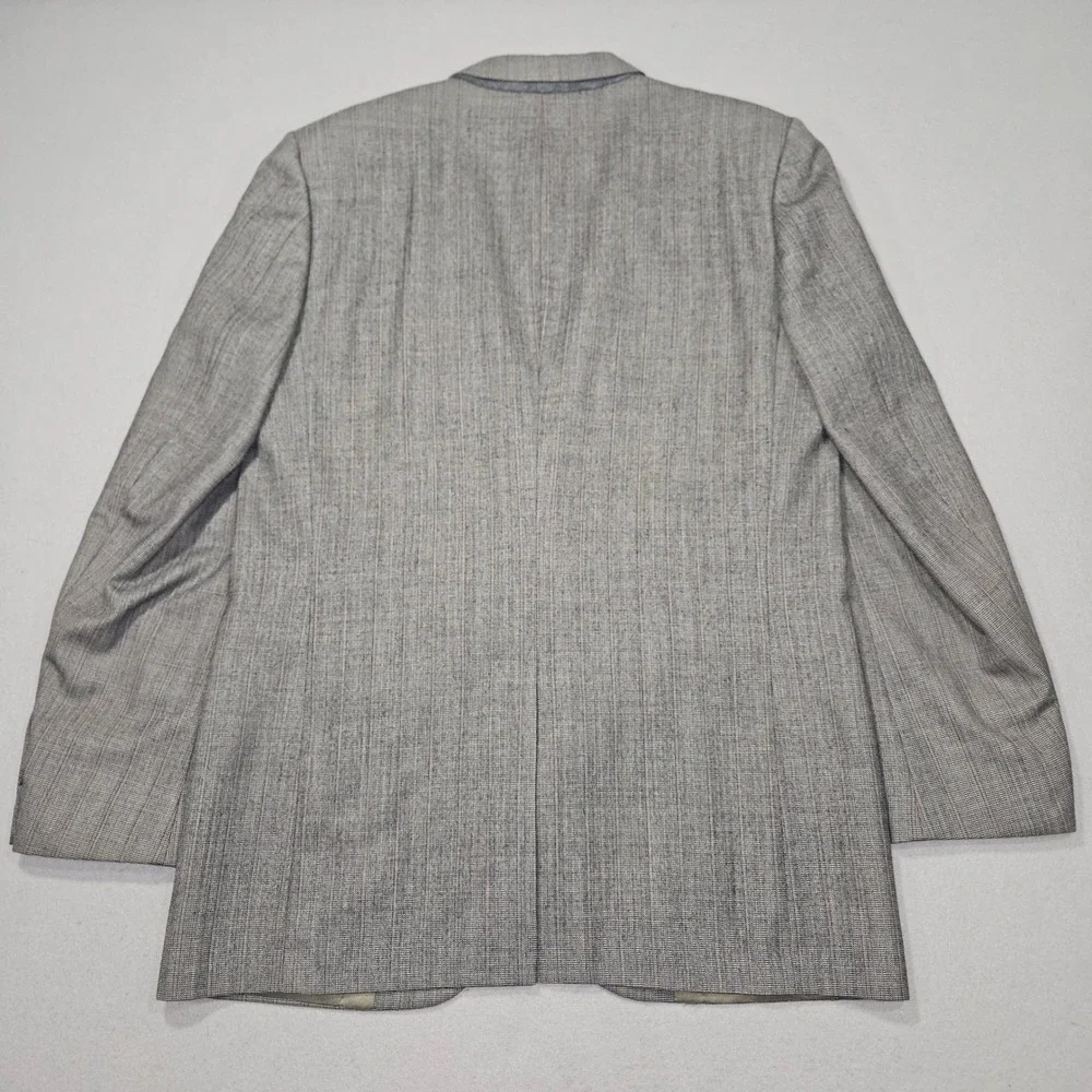 VTG Nino Cerruti Rue Royale Wool 2pc Suit Grey Pleated Sz 40R/39x31